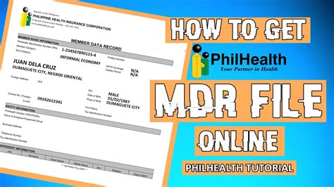 philhealth mdr online|how to apply philhealth online.